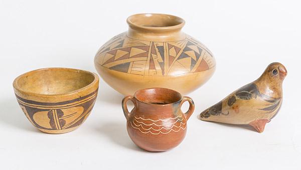 Santa Clara & Hopi Native American Pottery Plus (1 of 8)