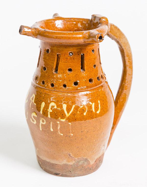 Early Redware Puzzle Jug (1 of 7)