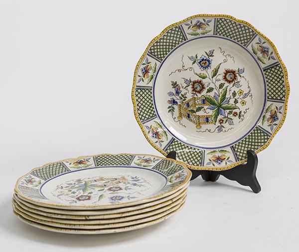 Sarreguemines Faience Plates (1 of 7)