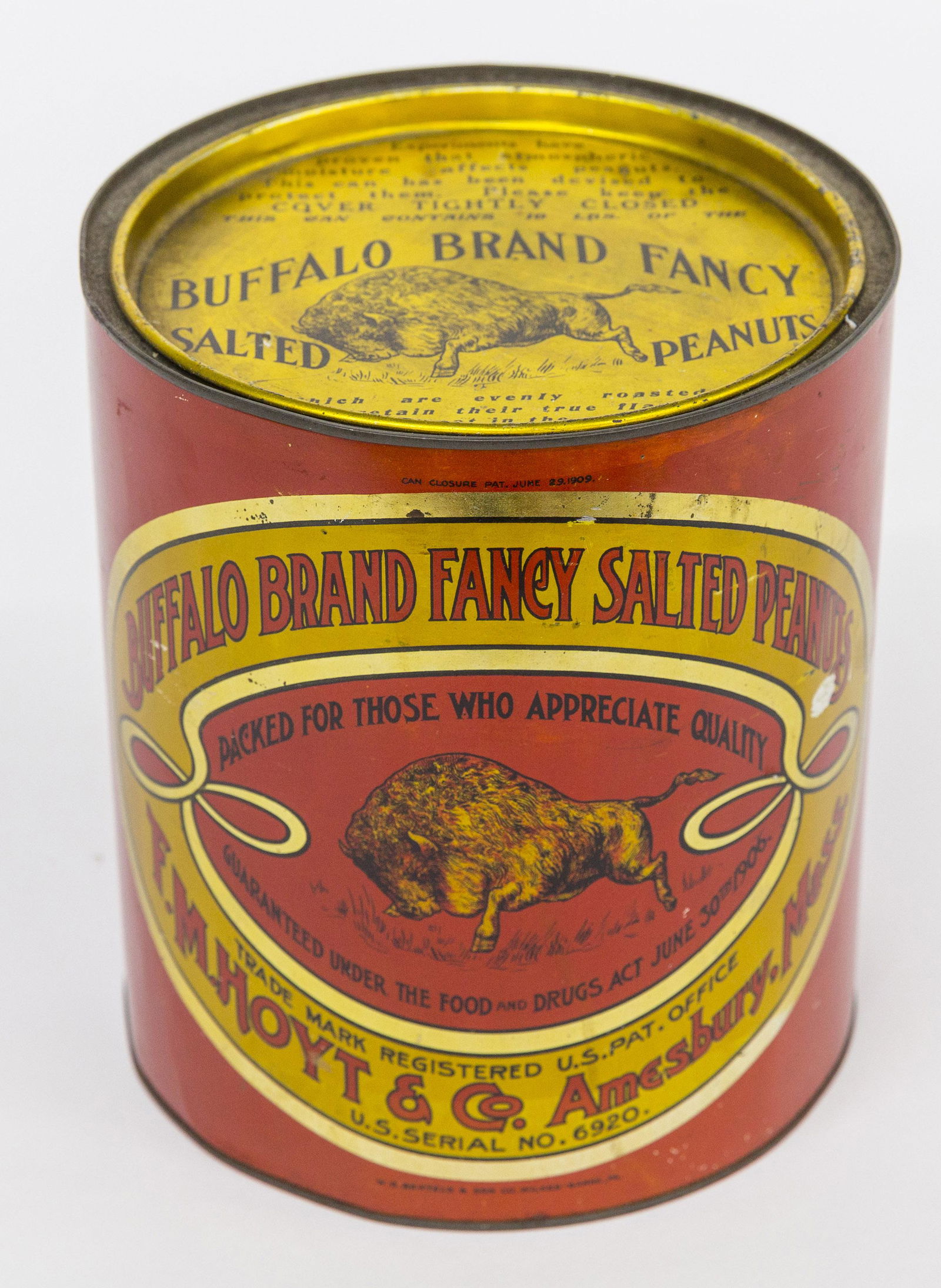 Buffalo Brand Fancy Salted Peanuts Tin (1 of 5)