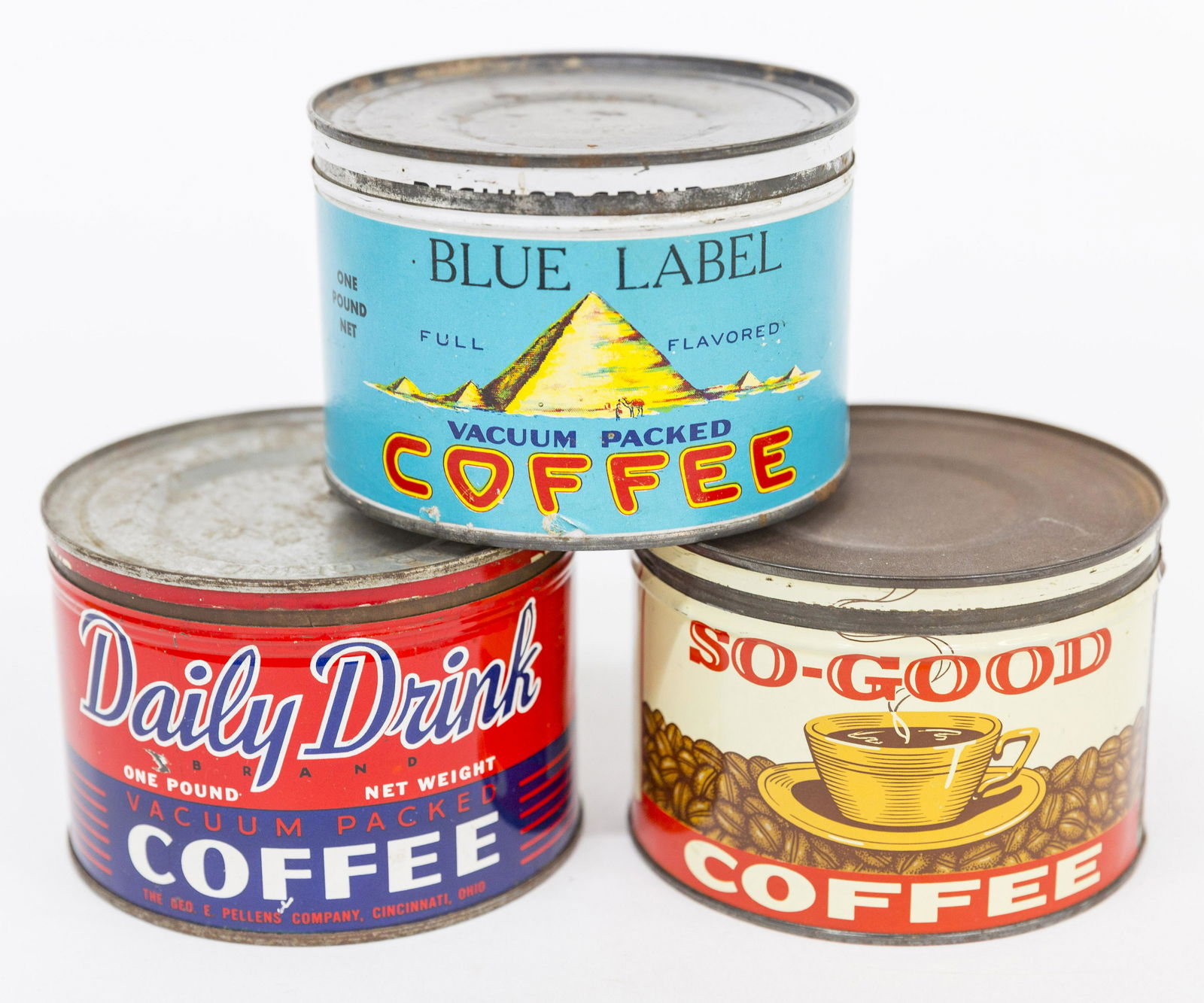 Three Cincinnati Coffee Tin Cans (1 of 5)