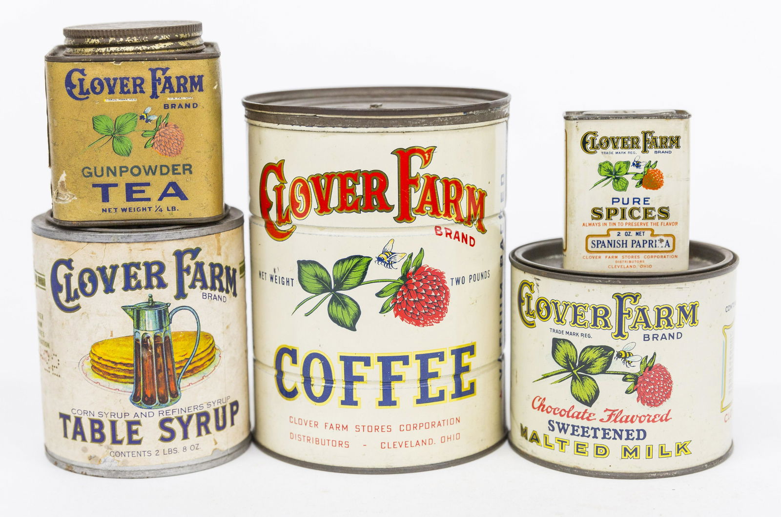 Five Clover Farm Canisters (1 of 4)