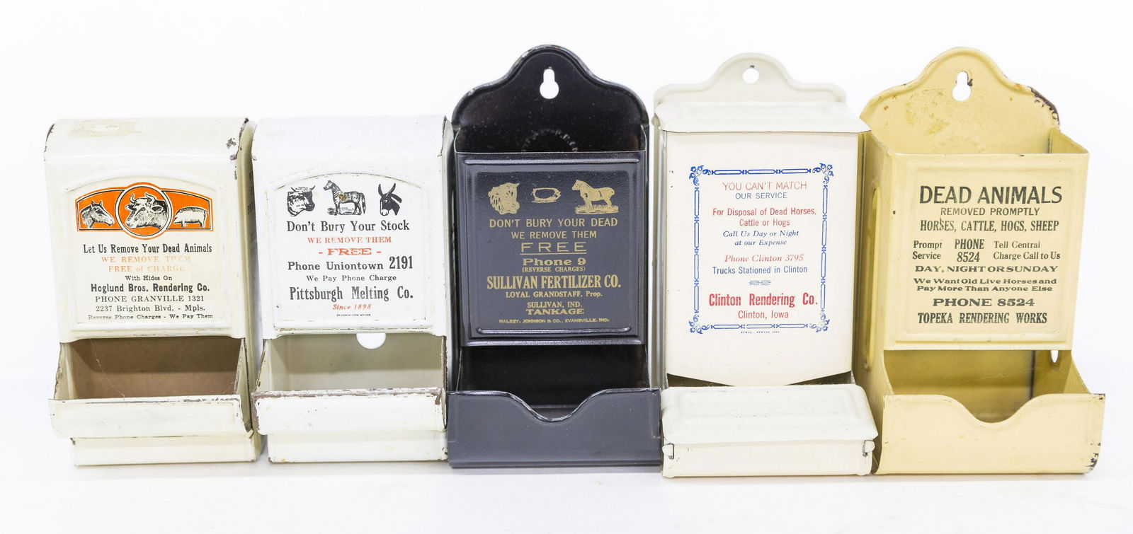 Five Rendering Advertising Match Holders (1 of 5)