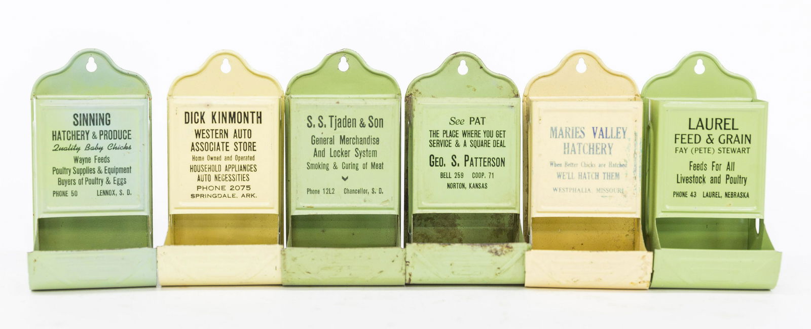 Six Advertising Match Holders (1 of 5)