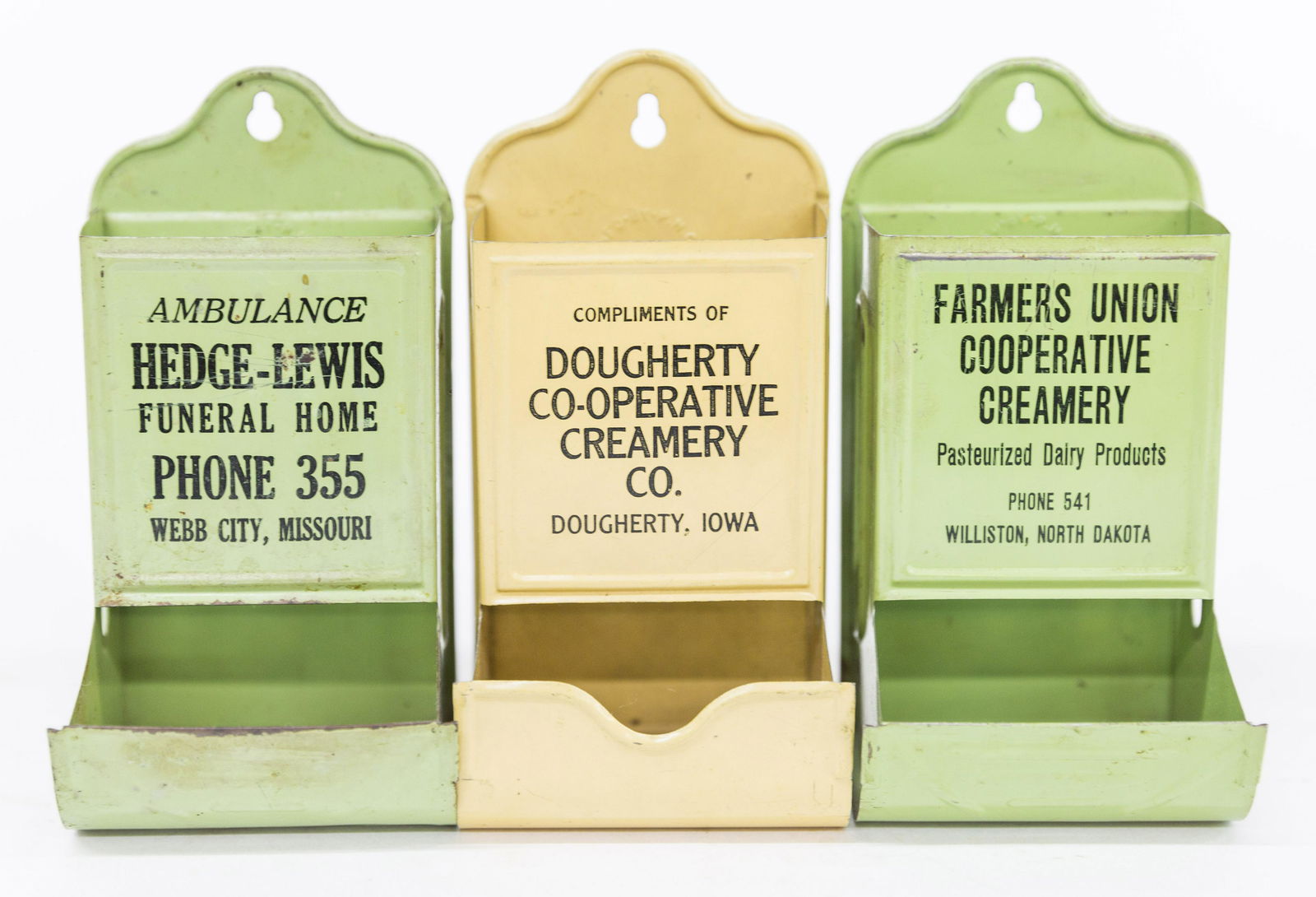 Three Advertising Match Holders (1 of 3)