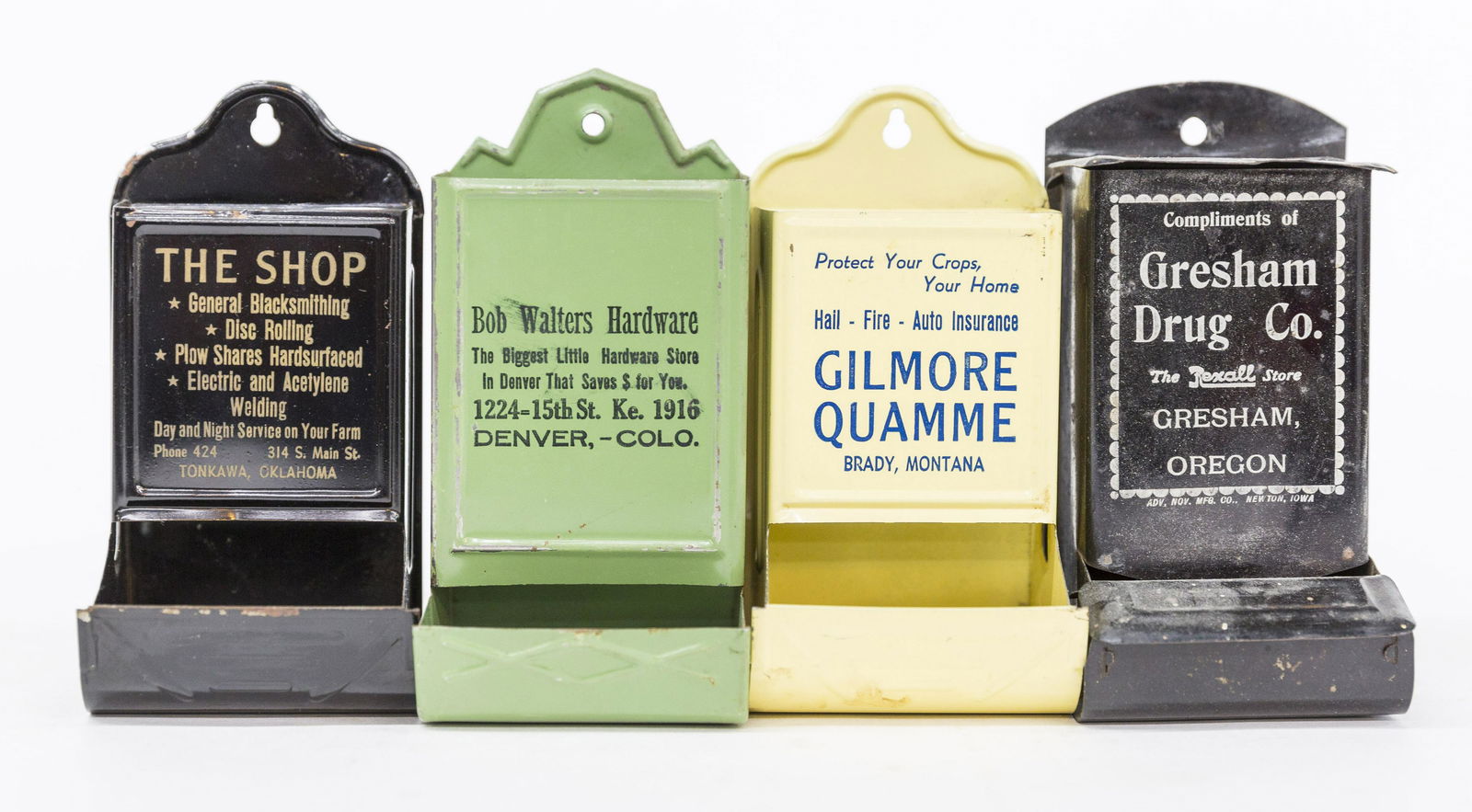 Four Advertising Match Holders (1 of 3)