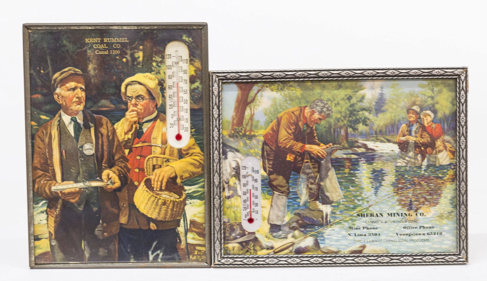 Two Coal Mining Advertising Thermometers (1 of 6)