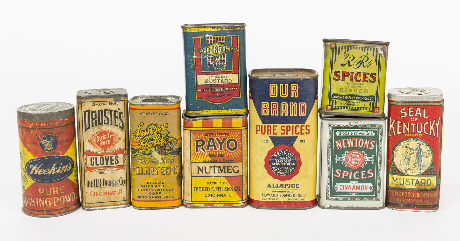 Nine Spice Tin Containers (1 of 4)