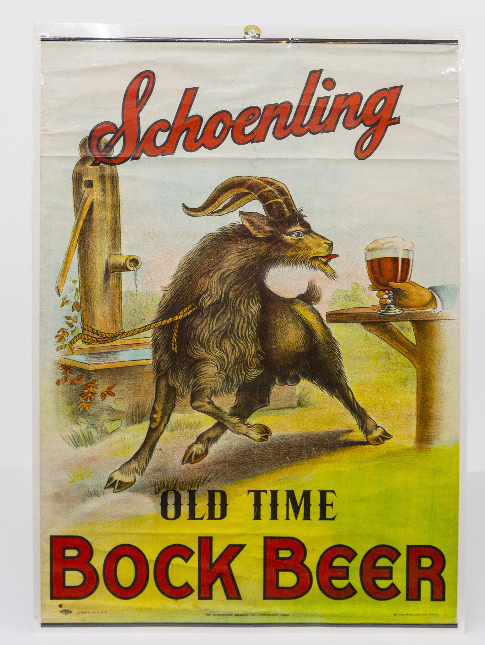 Original Schoenling Bock Beer Poster (1 of 6)