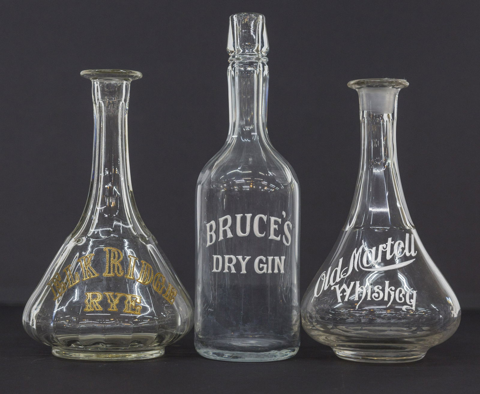 Three Branded Bar Display Bottles (1 of 6)