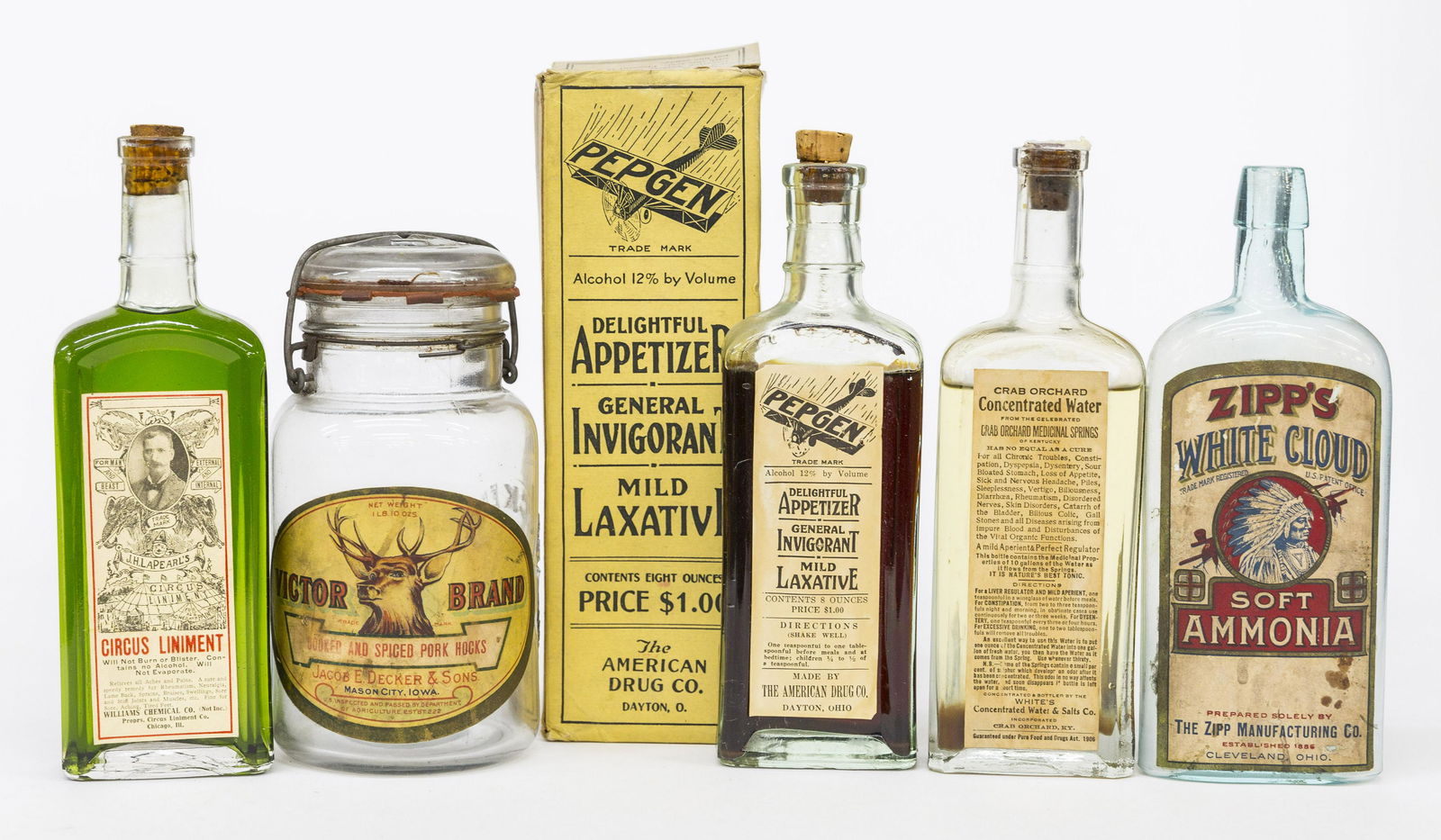 Early Medicine Bottles (1 of 9)