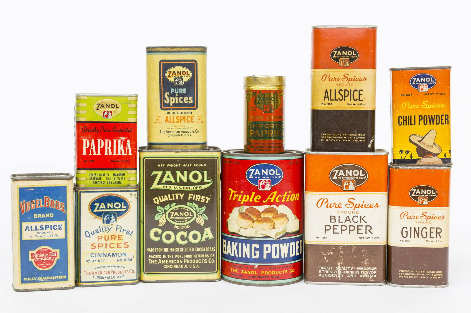 Zanol Brand Spice Plus Cans (1 of 8)