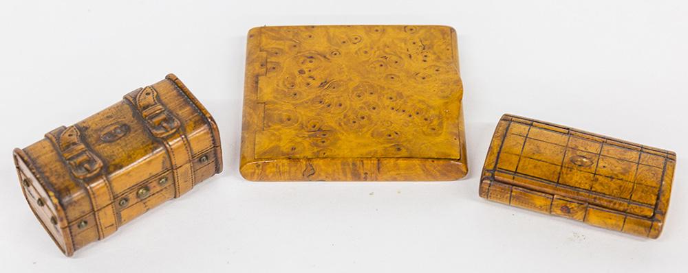 Wooden Snuff & Cig Boxes (1 of 8)