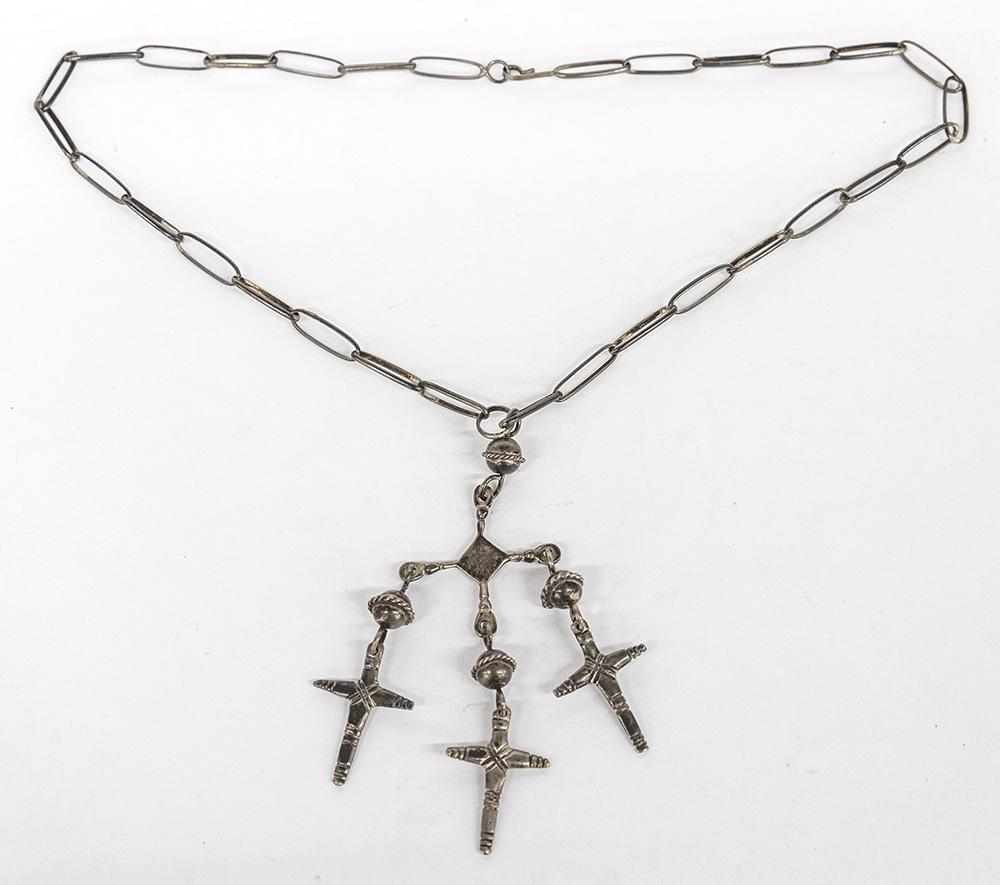Navajo Silver Necklace (1 of 6)