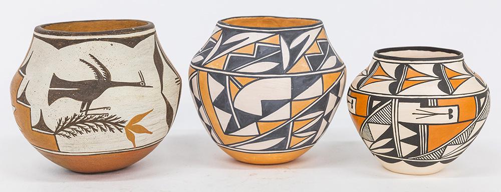 Acoma & Zia Polychrome Pottery (1 of 9)