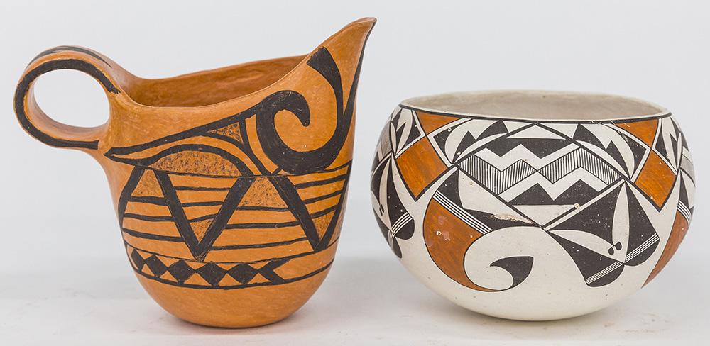 Acoma & Hopi Polychrome Pottery (1 of 9)