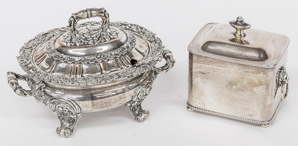 Silver Plated Caddy & Sauce (1 of 8)