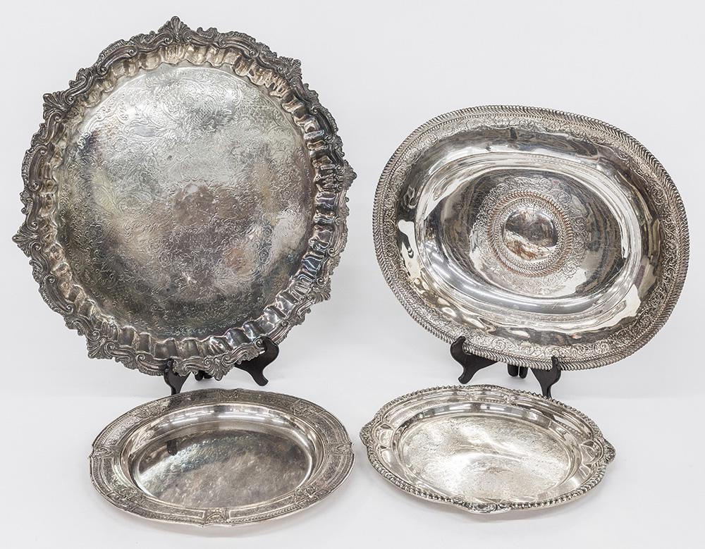 Four Silver Plated Trays (1 of 11)