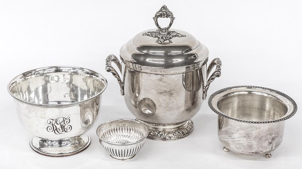 Four Pieces of Silver Plate (1 of 8)