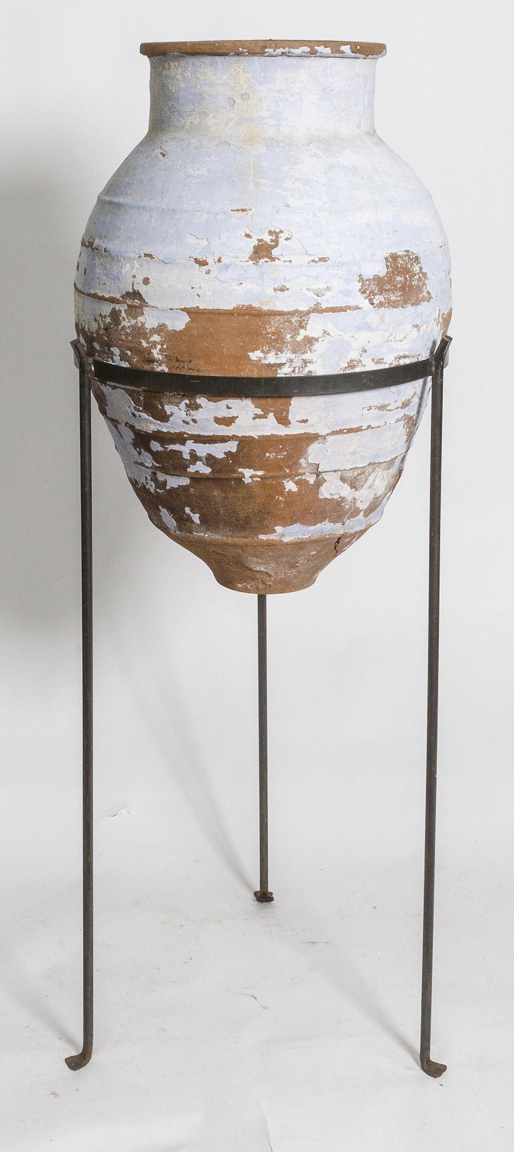 Large Terra Cotta Storage Jar & Stand (1 of 8)