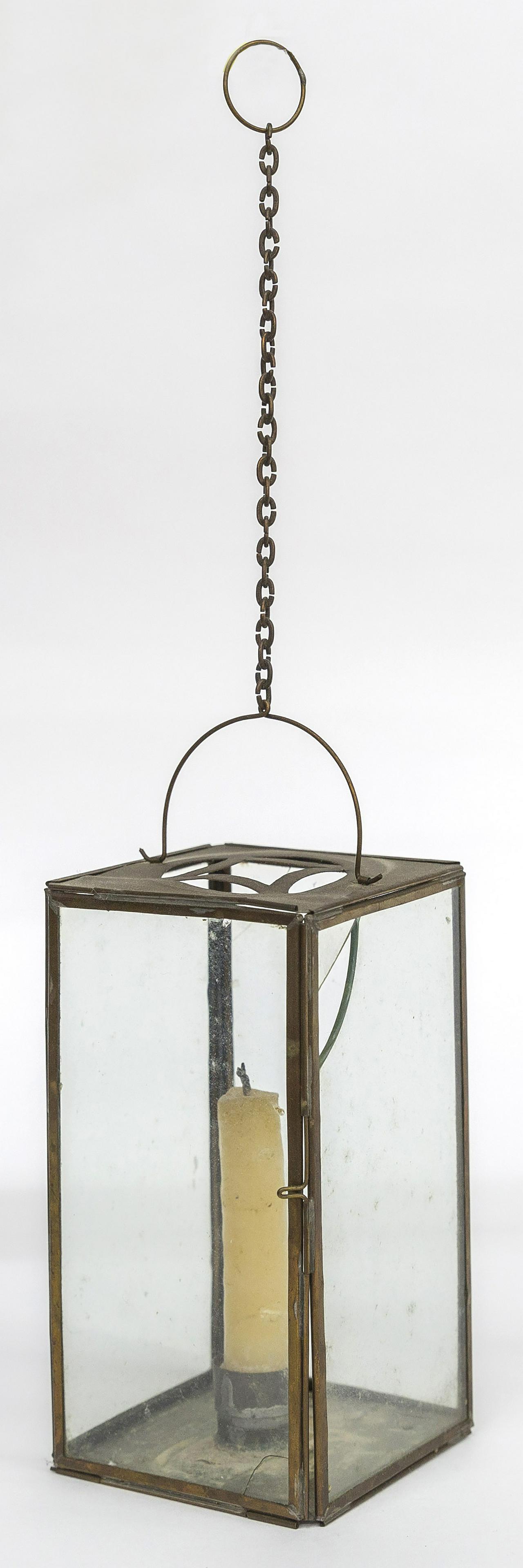Early Brass Candle Lantern (1 of 4)