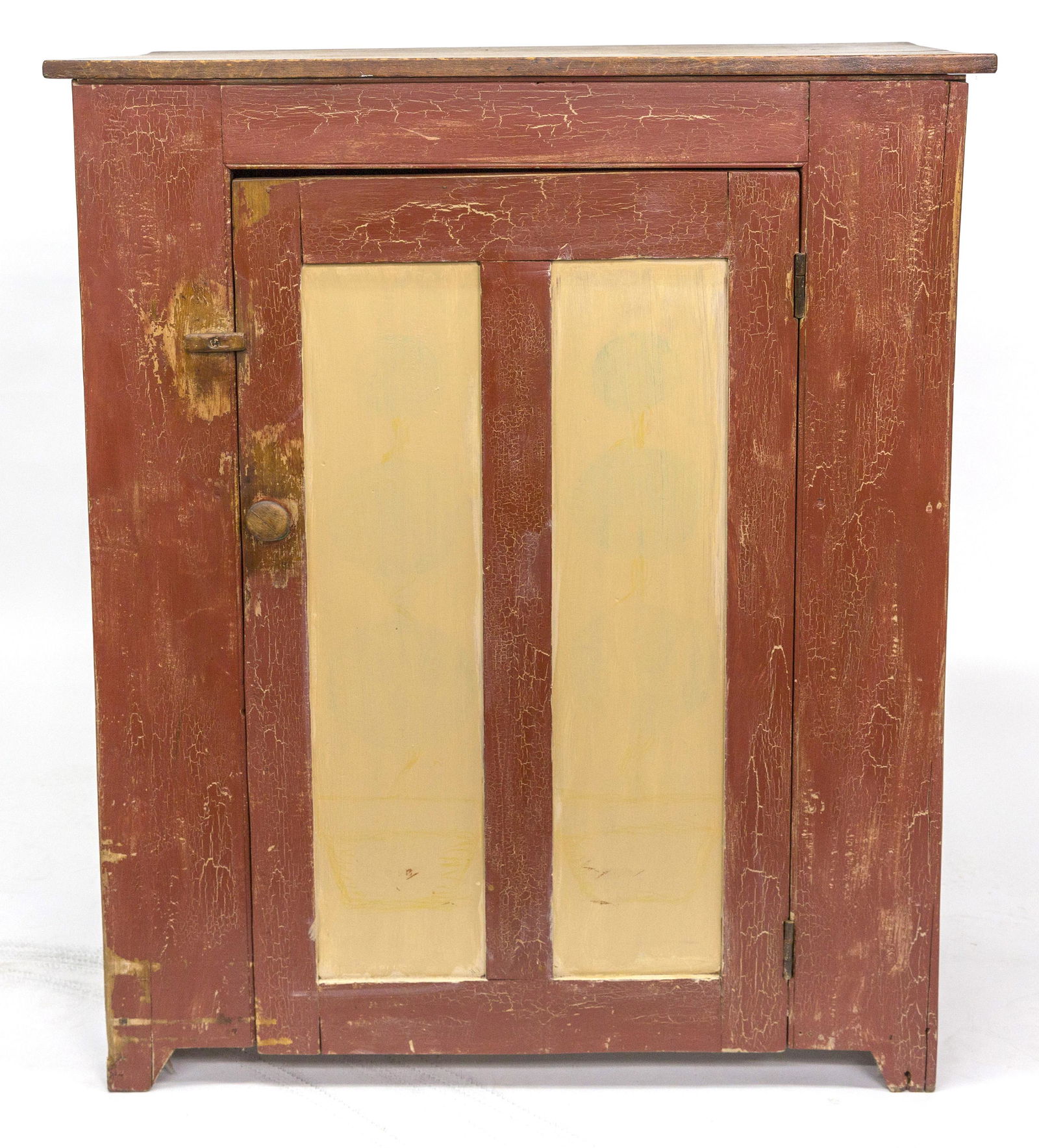 Early Painted Pine Cupboard (1 of 14)