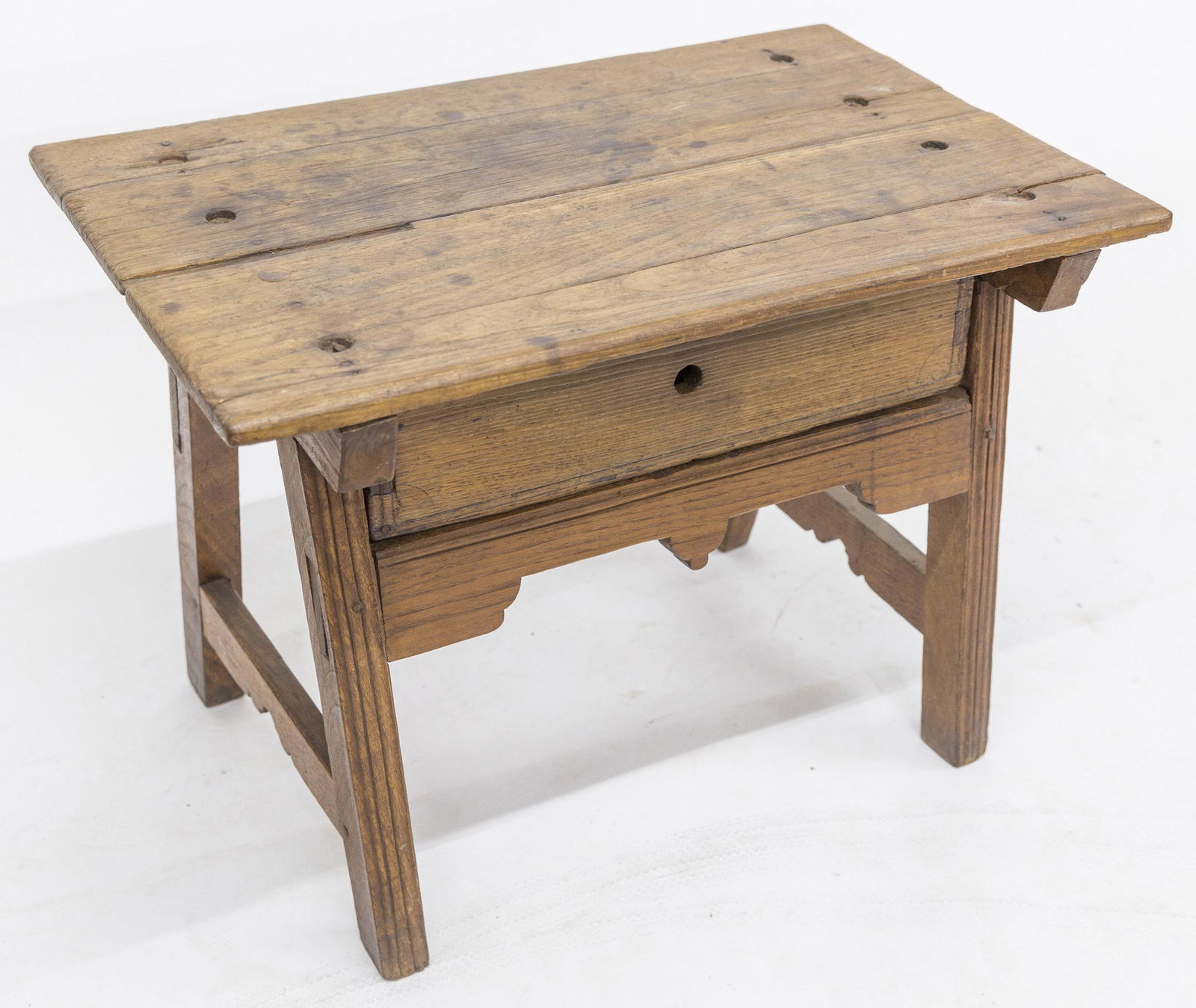 Jacobean Oak Storage Bench (1 of 10)