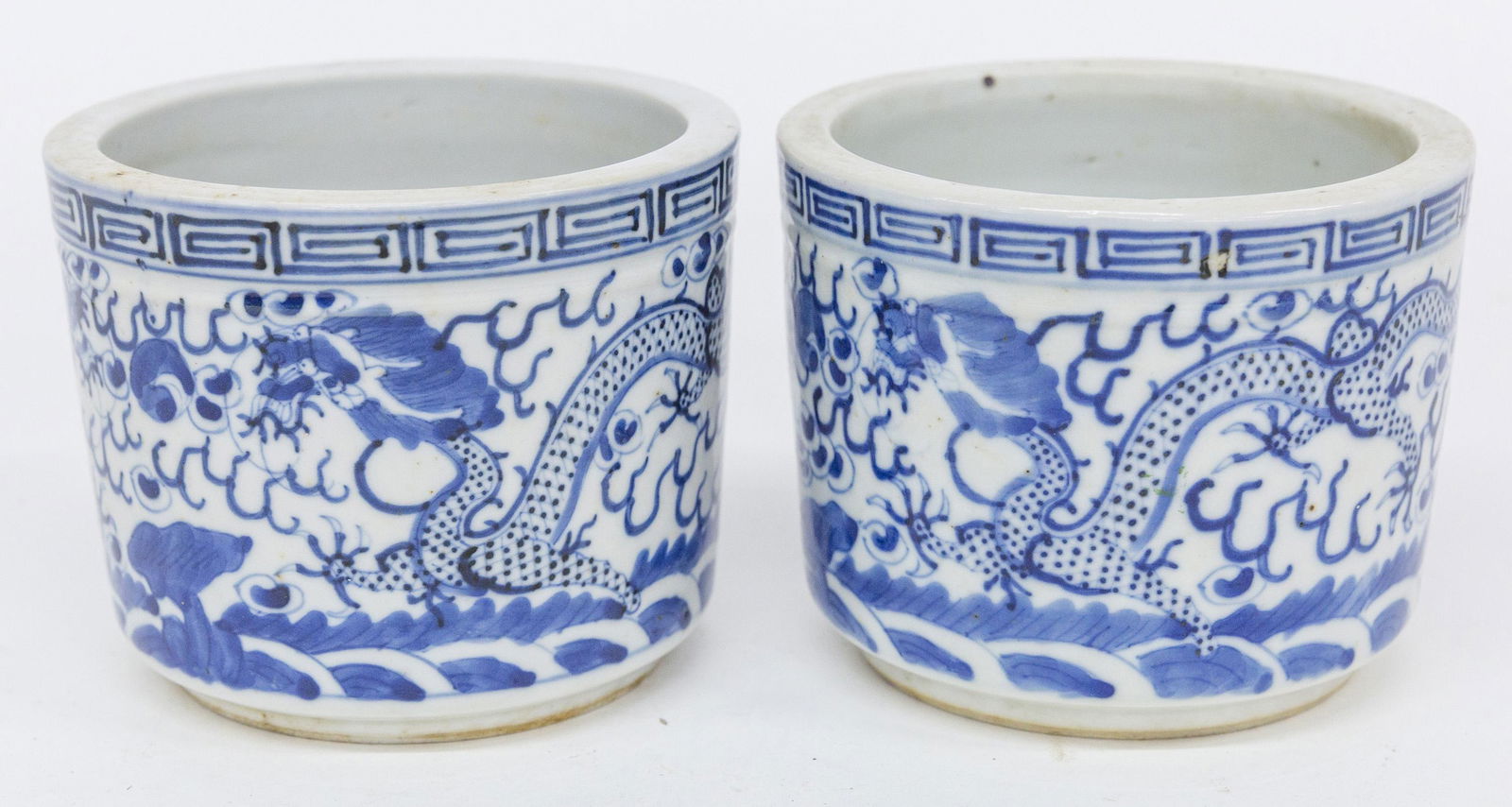 Pair Chinese Canton Porcelain Jars (1 of 6)