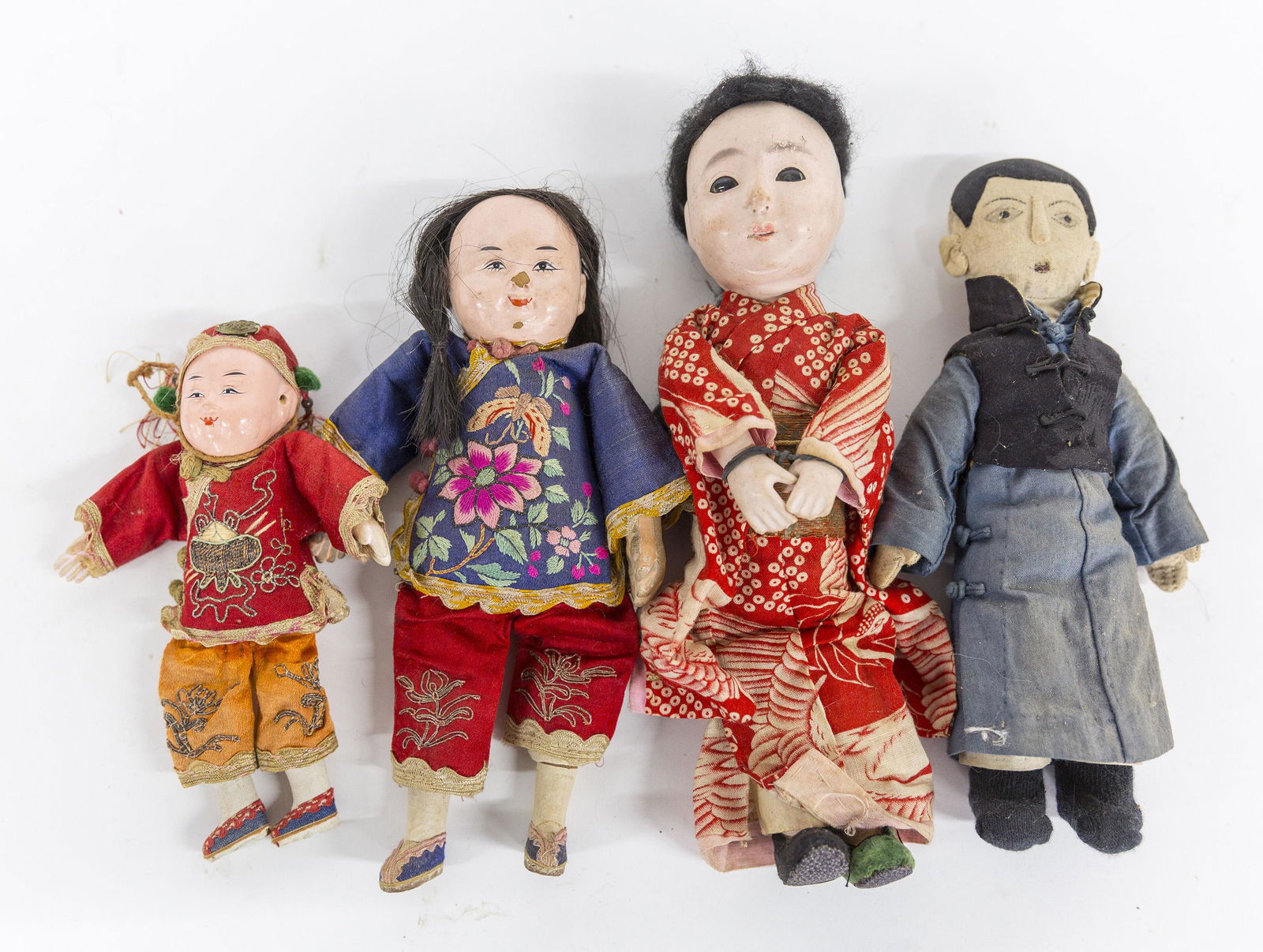 Four Early Chinese Dolls (1 of 7)