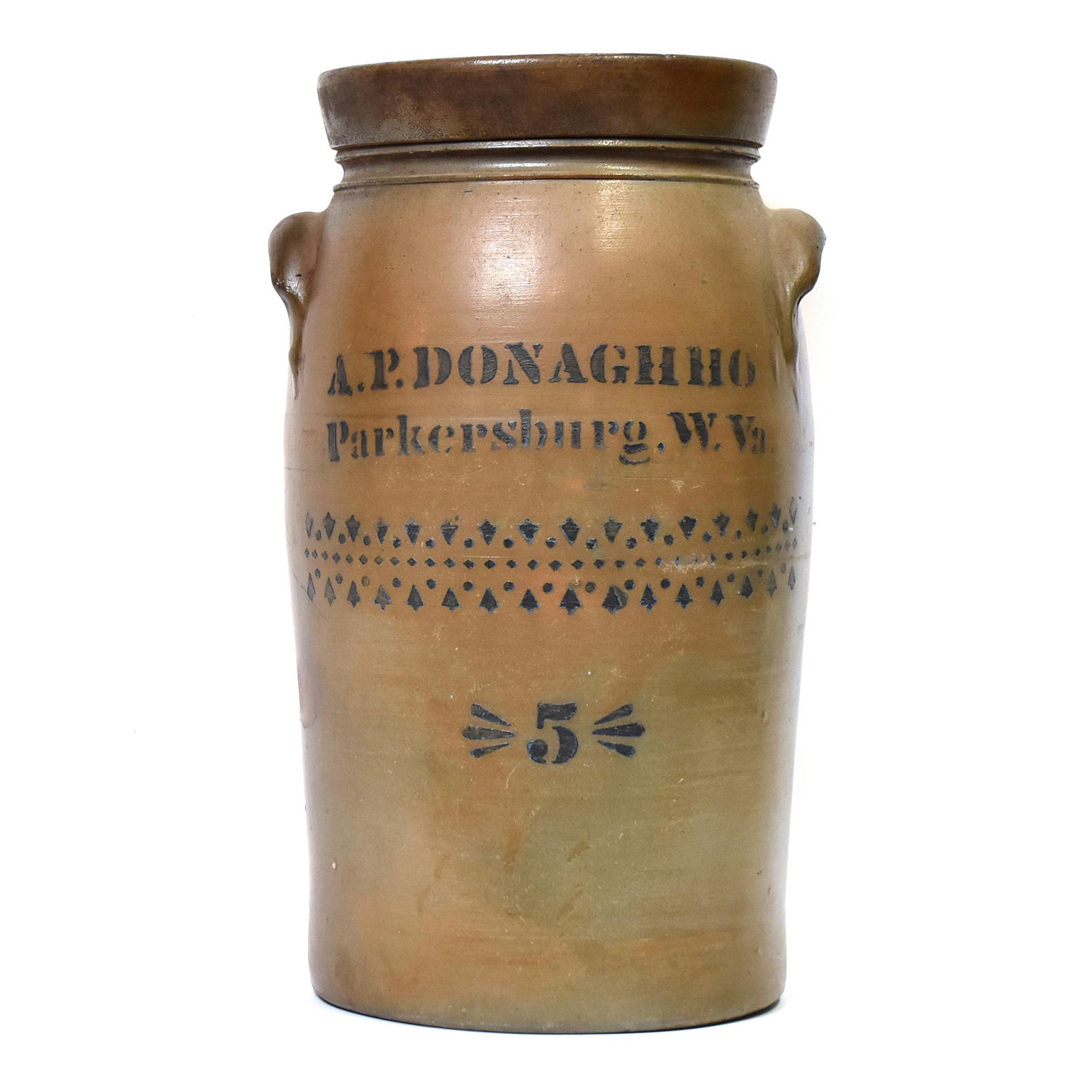 A.p. Donaghho Stoneware Jar