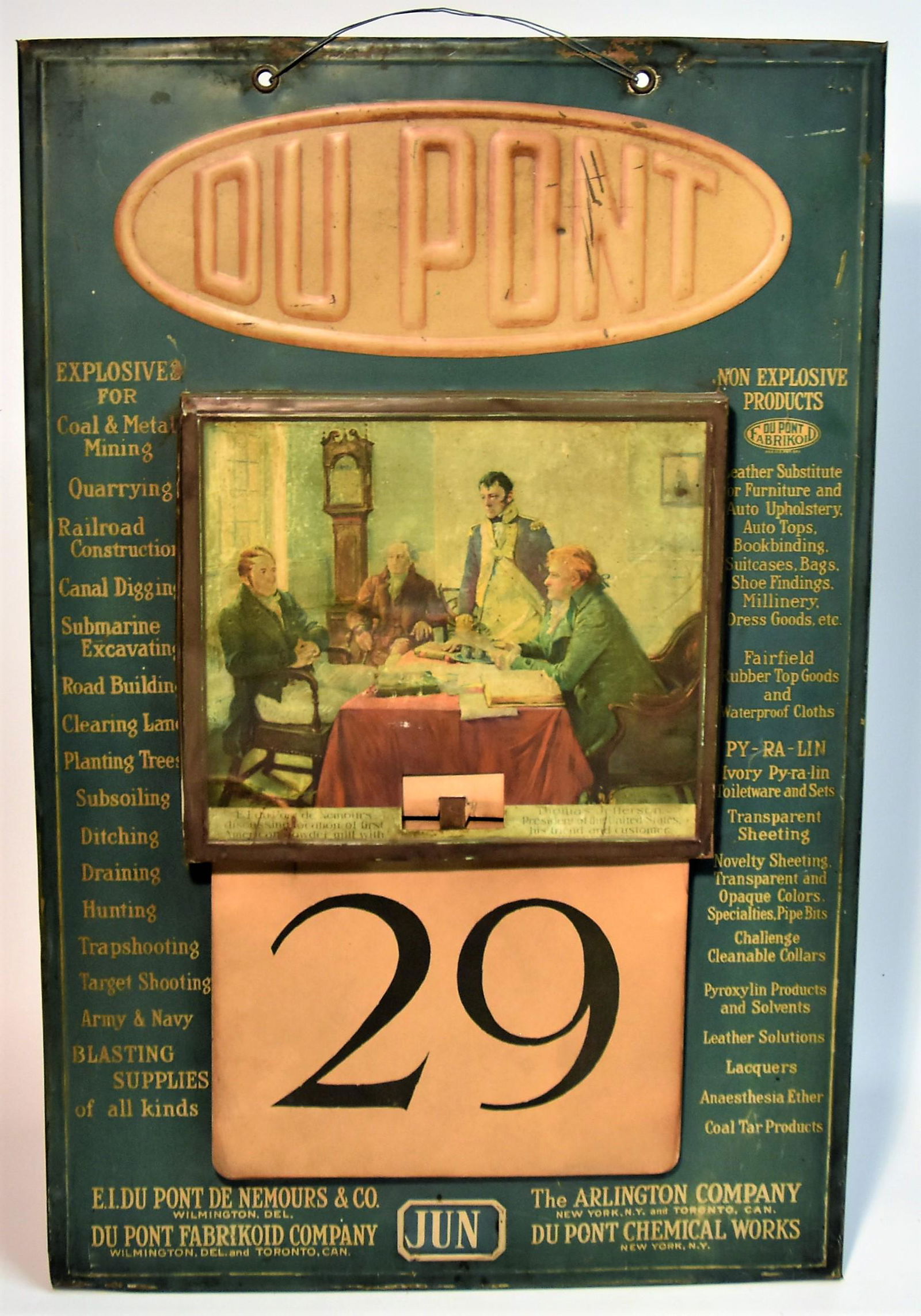 Du Pont Tin Perpetual Calendar (1 of 9)
