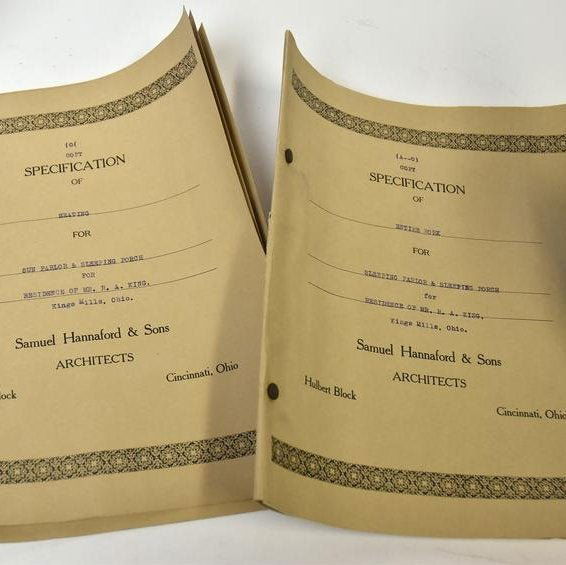 Samuel Hannaford & Son King Mansion Plans (1 of 8)