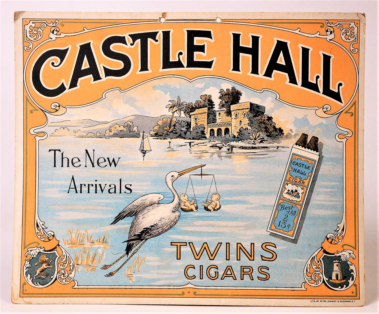 Castle Hall Twins Cigars Sign