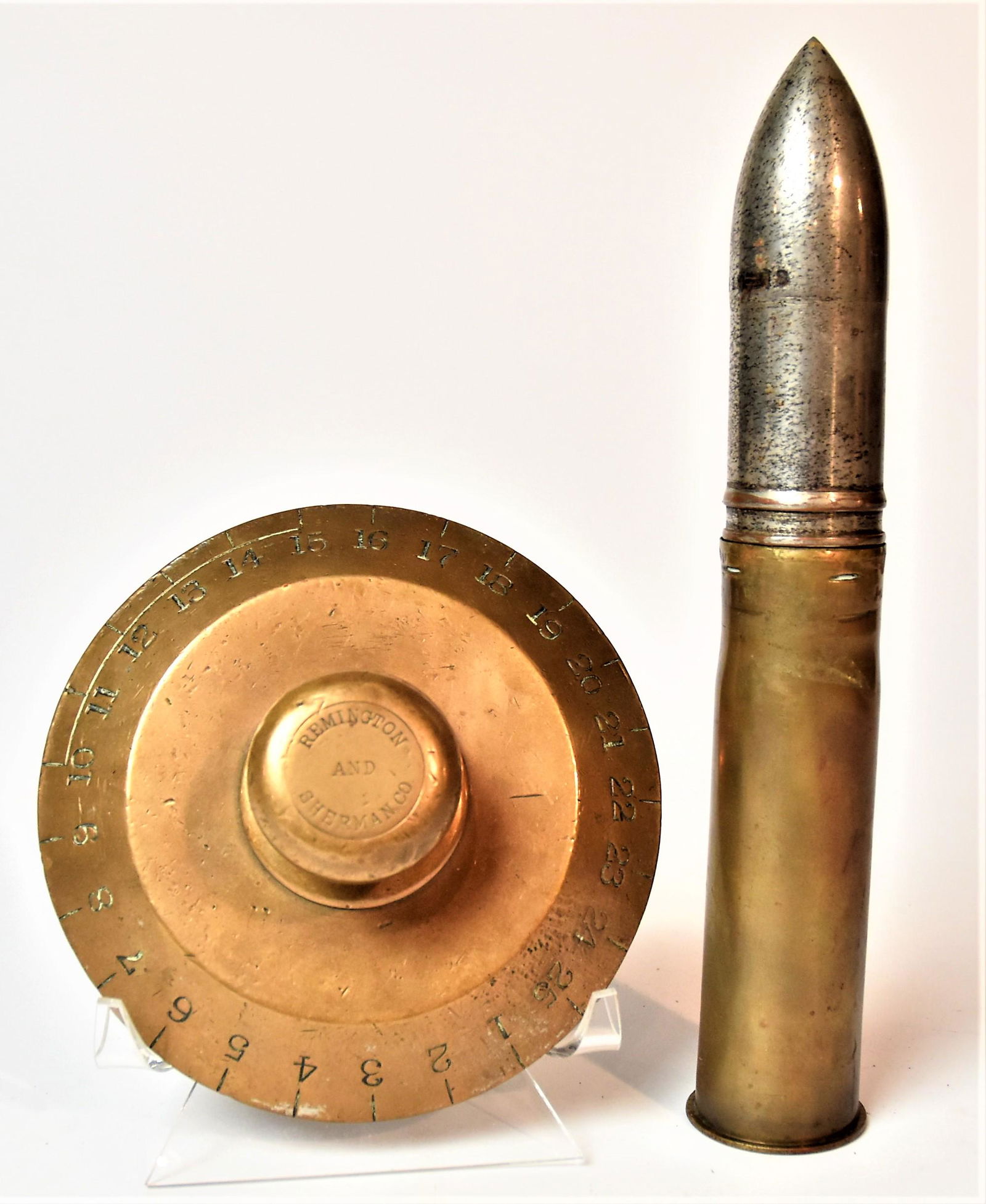 Artillery Shell & Remington Safe Dial (1 of 4)