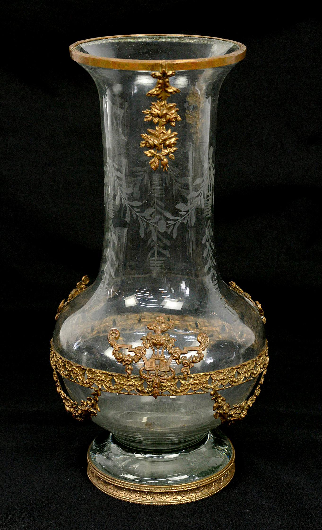 Ormolu Mounted Blown Glass Vase (1 of 5)
