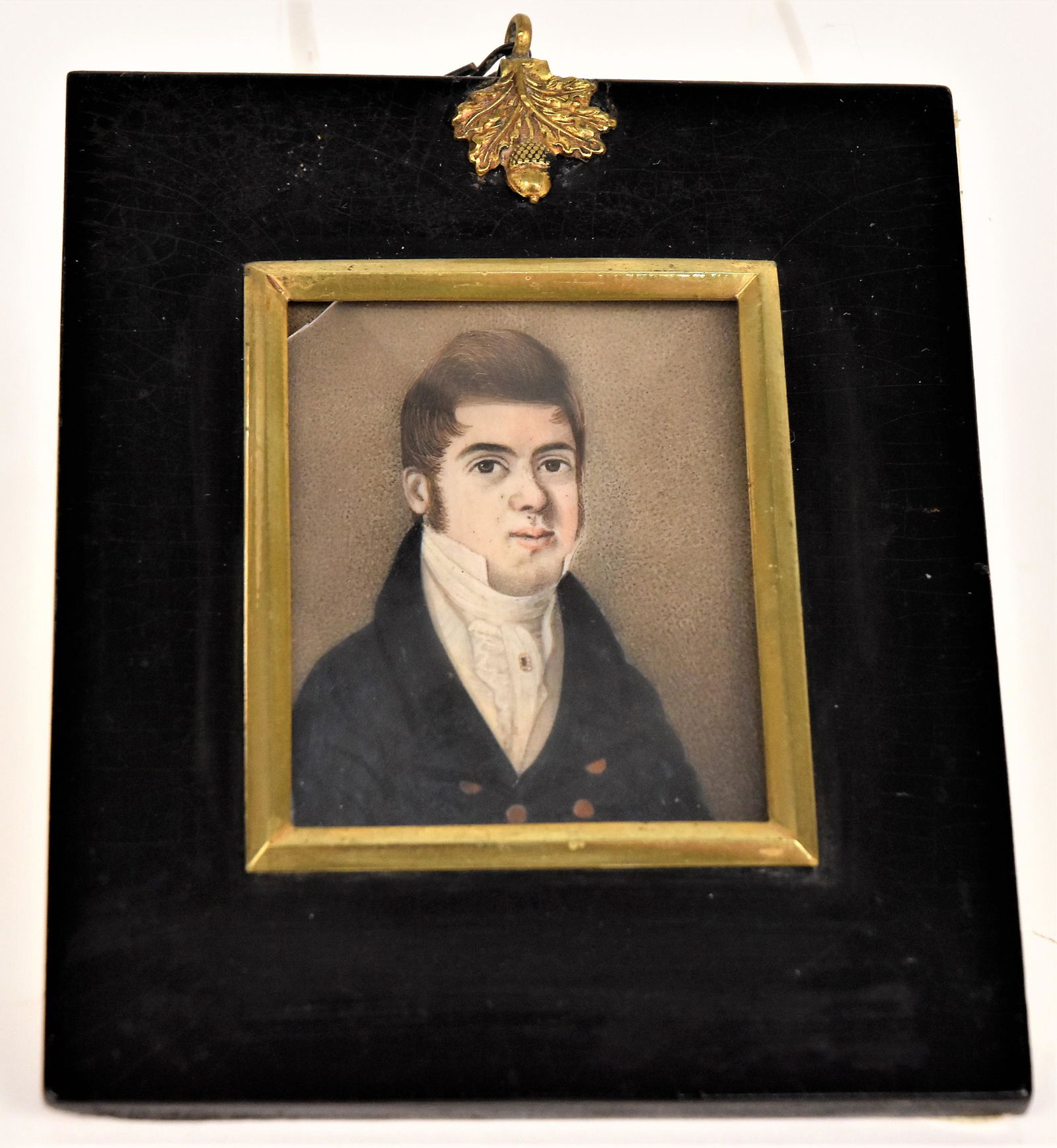 Folk Art Miniature Portrait Painting (1 of 3)