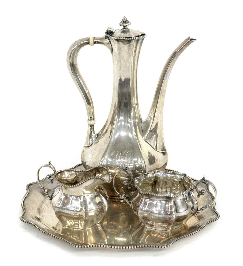 Reed & Barton Sterling Tea Set & Tray (1 of 12)