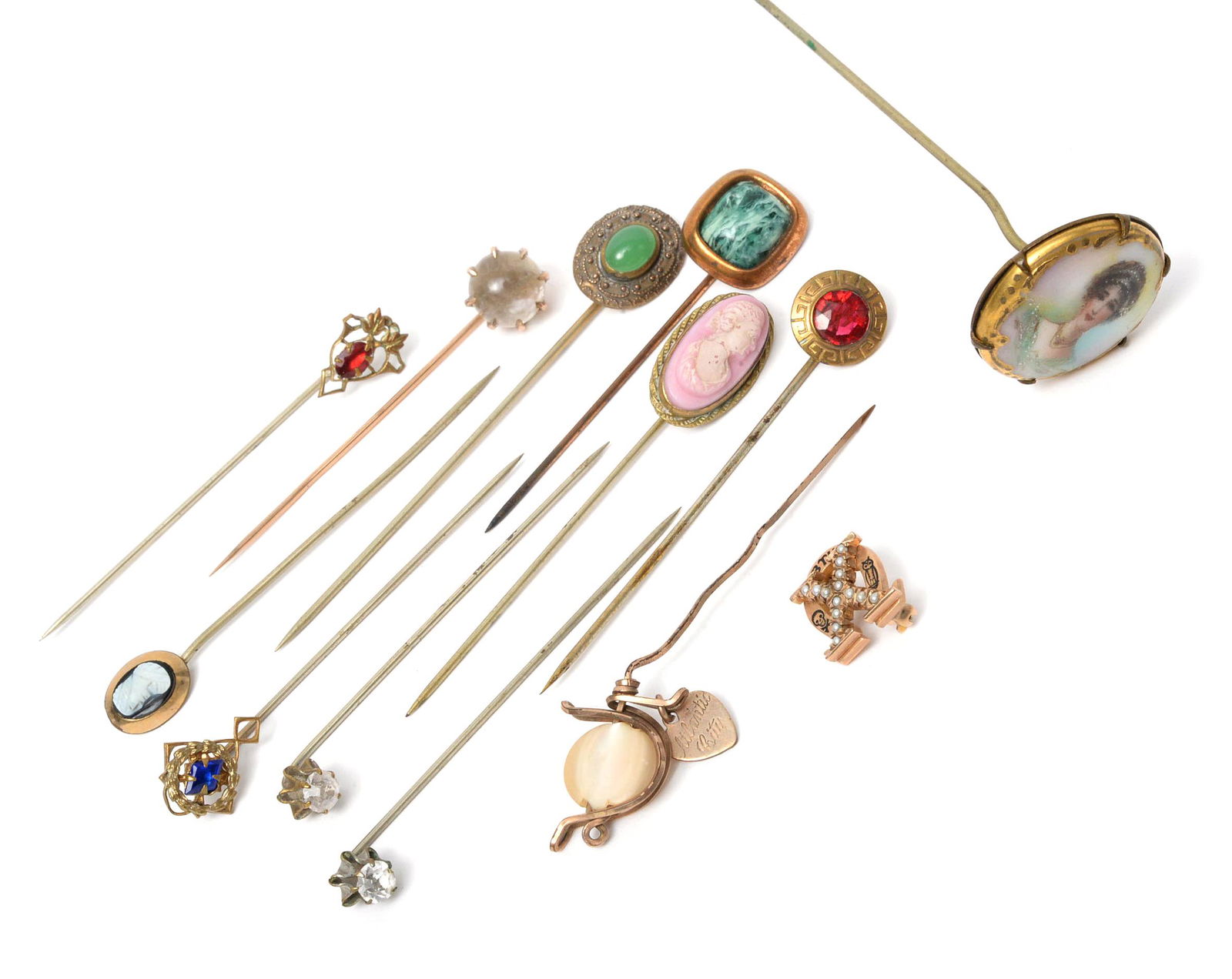 Stick, & Hatpins Including Gold (1 of 9)
