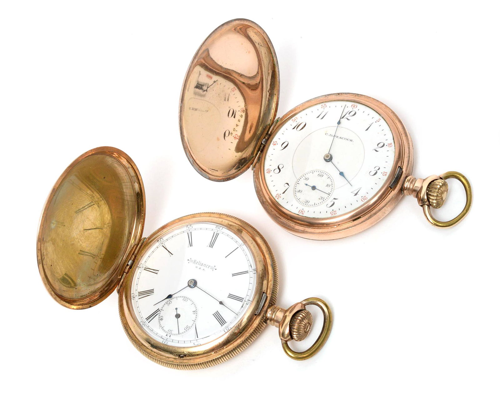 Two Hunter Case Gold Filled Pocket Watches (1 of 18)