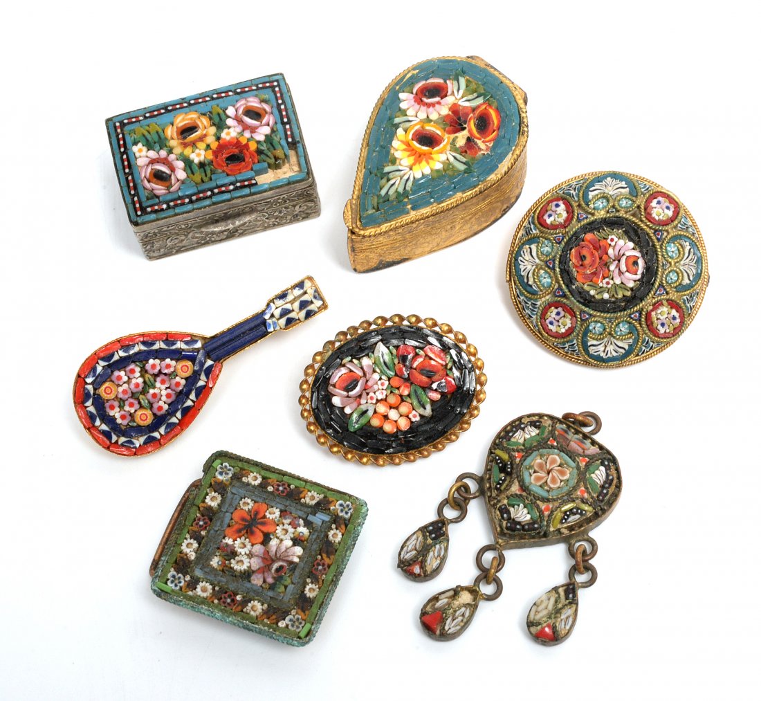 Micro-Mosaic Jewelry & Boxes (1 of 16)