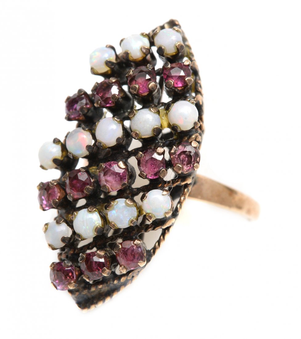 Ruby & Opal 14K Gold Ring (1 of 5)