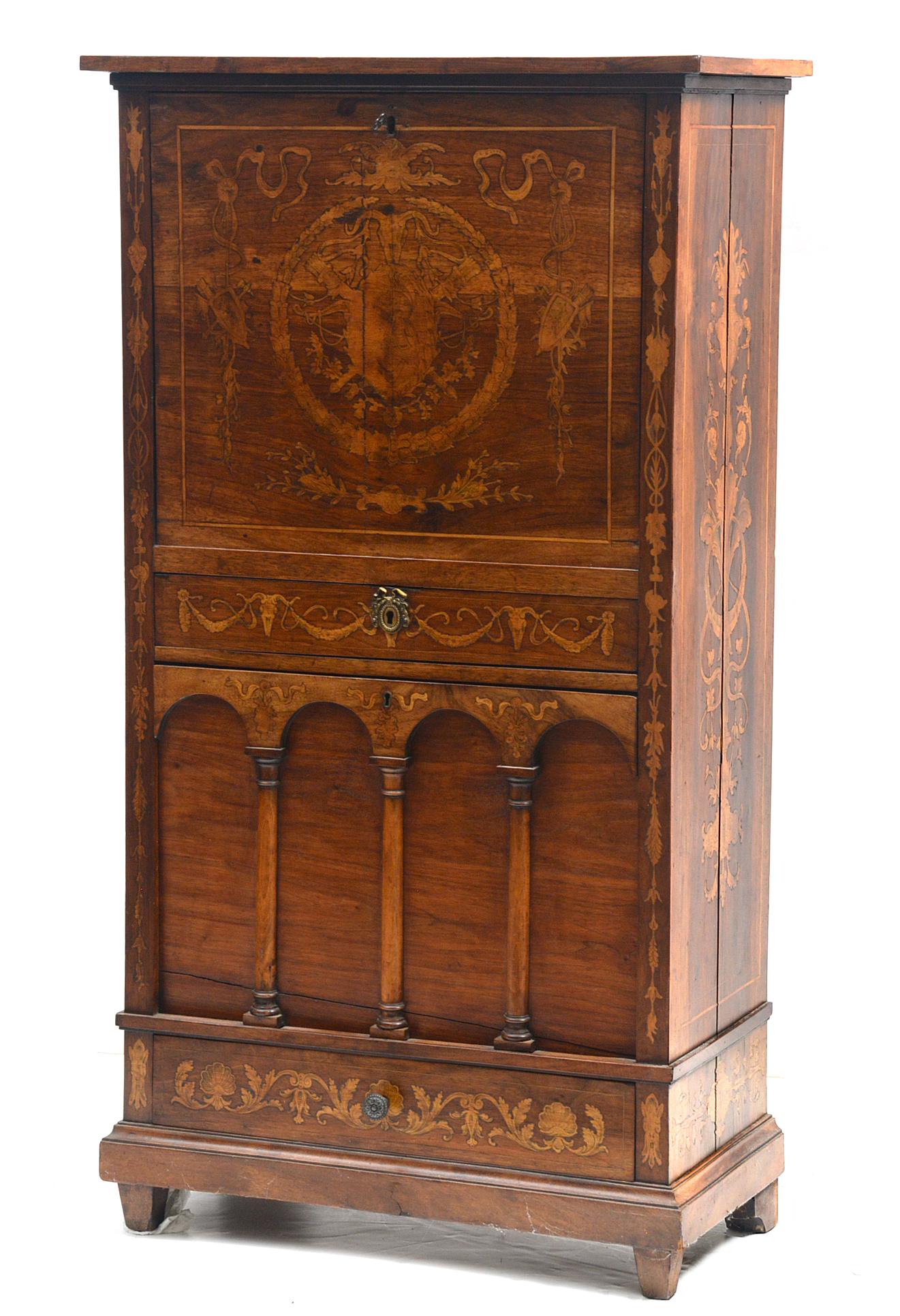 Marquetry Ladies Desk (1 of 11)