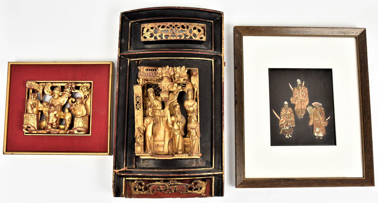 Three Carved Chinese Panels (1 of 11)