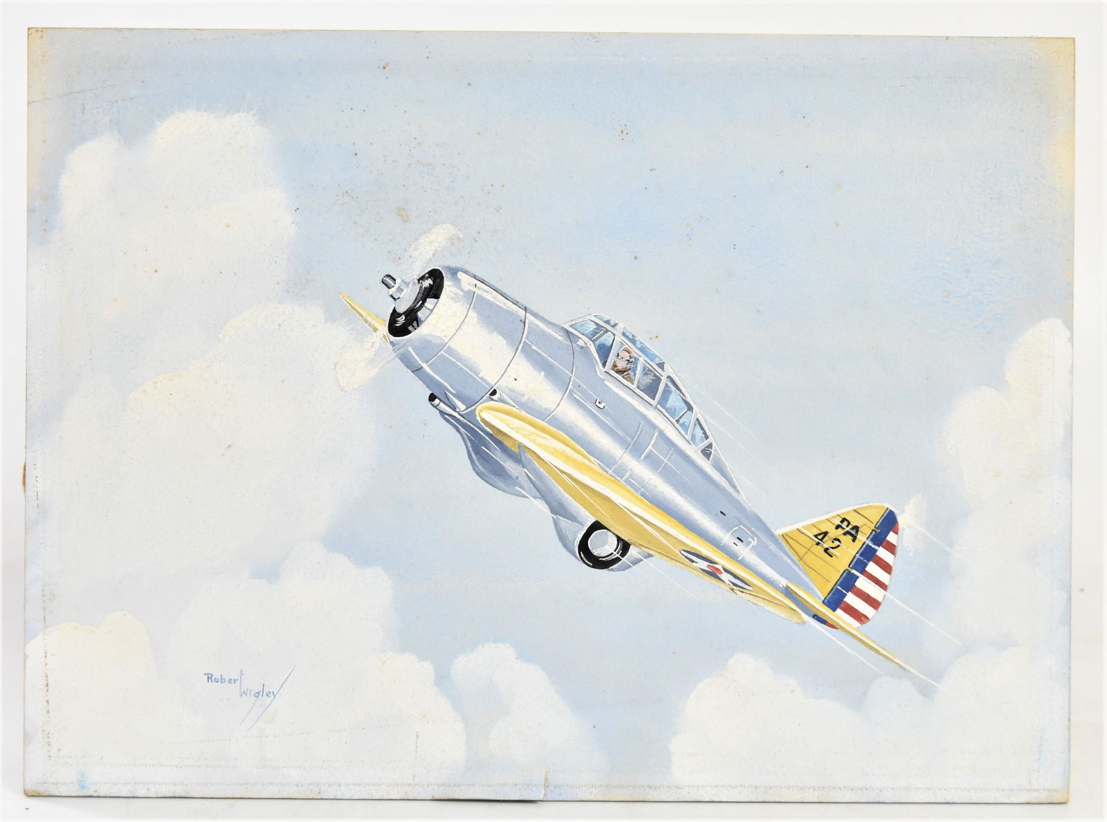 Gouache of P-35 Fighter (1 of 8)