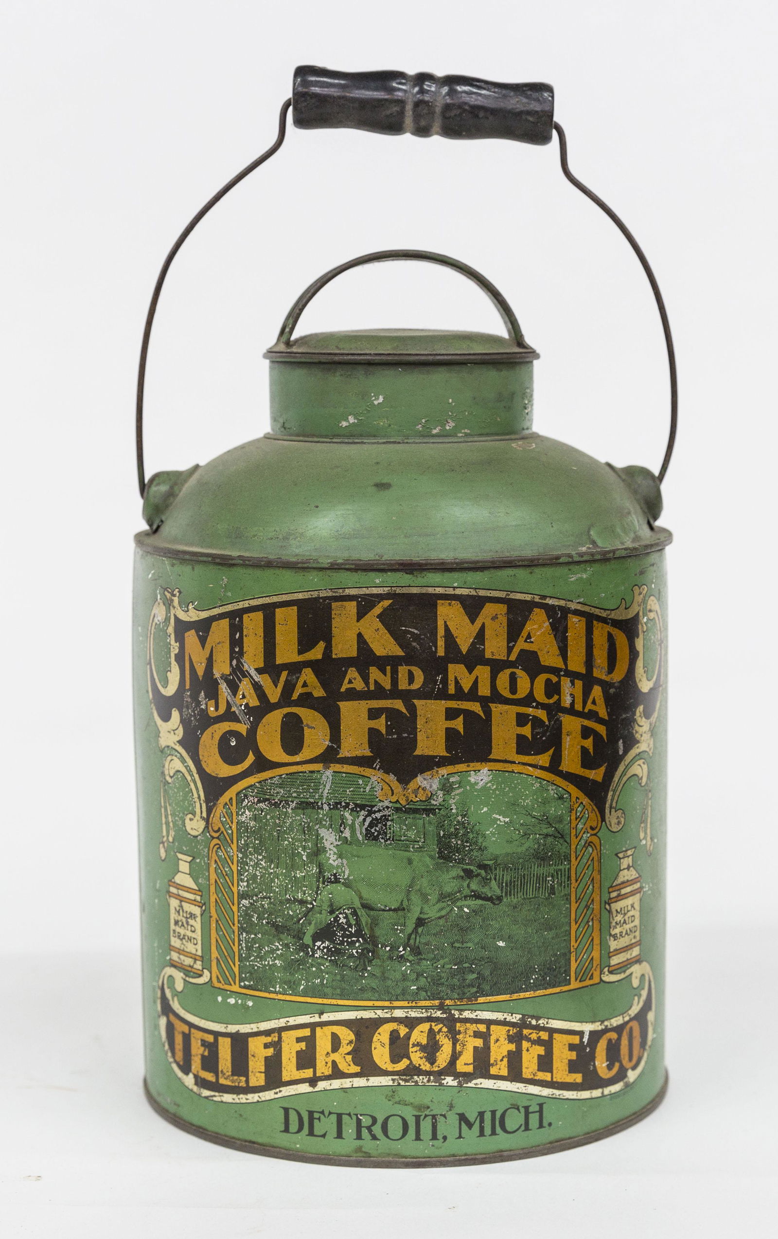Milk Maid Telfer Coffee Co Tin Pail (1 of 9)