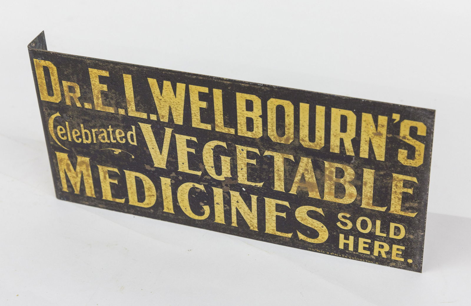 Dr. E. Welbourn's Vegetable Medicines Flange Sign (1 of 7)