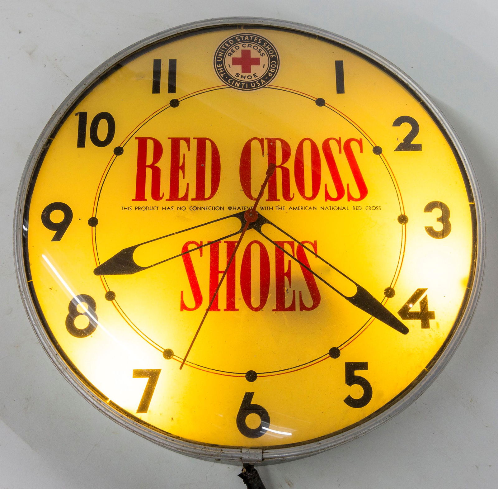 Red Cross Shoes Lighted Clock (1 of 9)