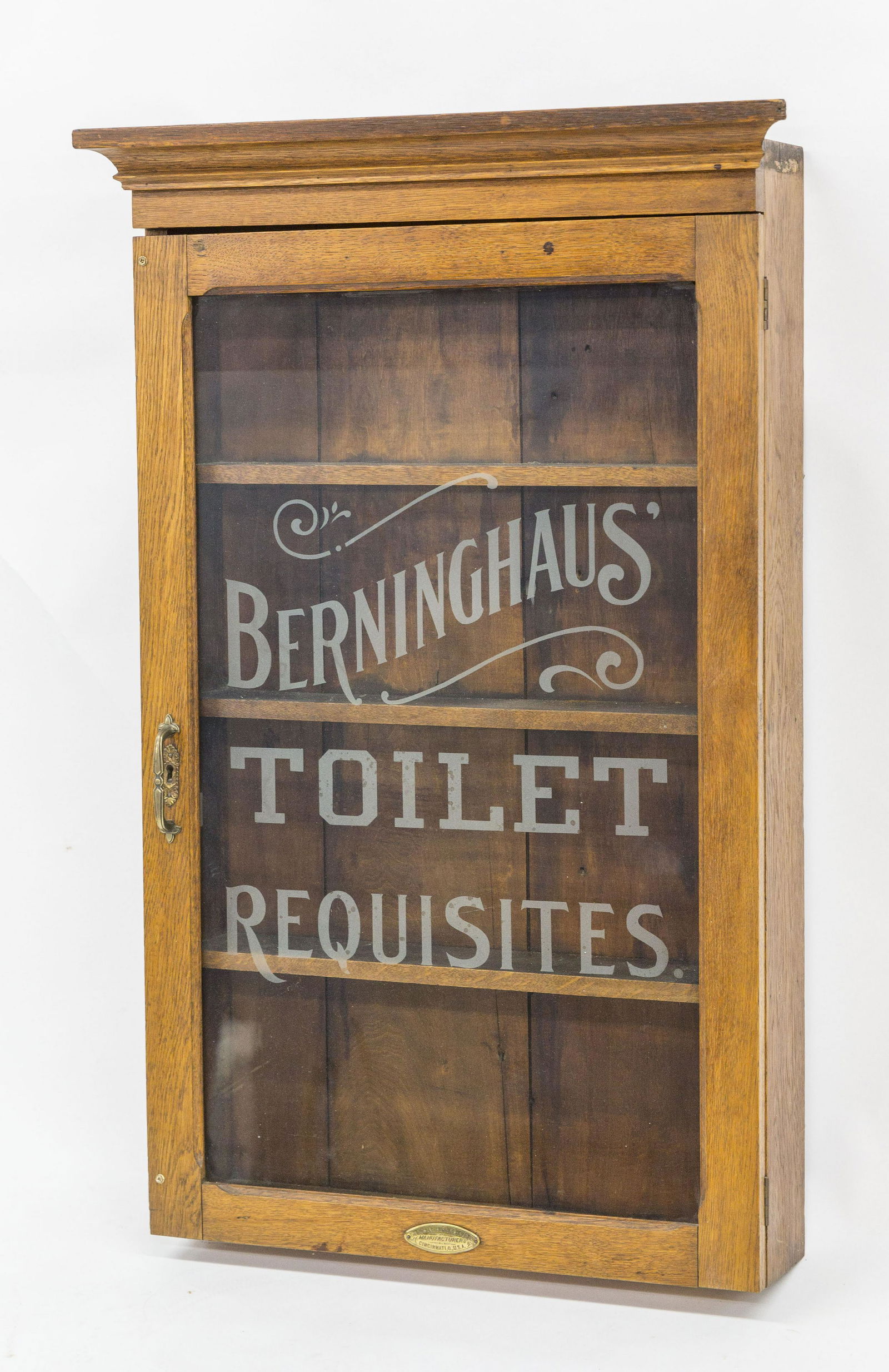 Rare Berninghaus Oak Shaving Mug Display Case (1 of 10)