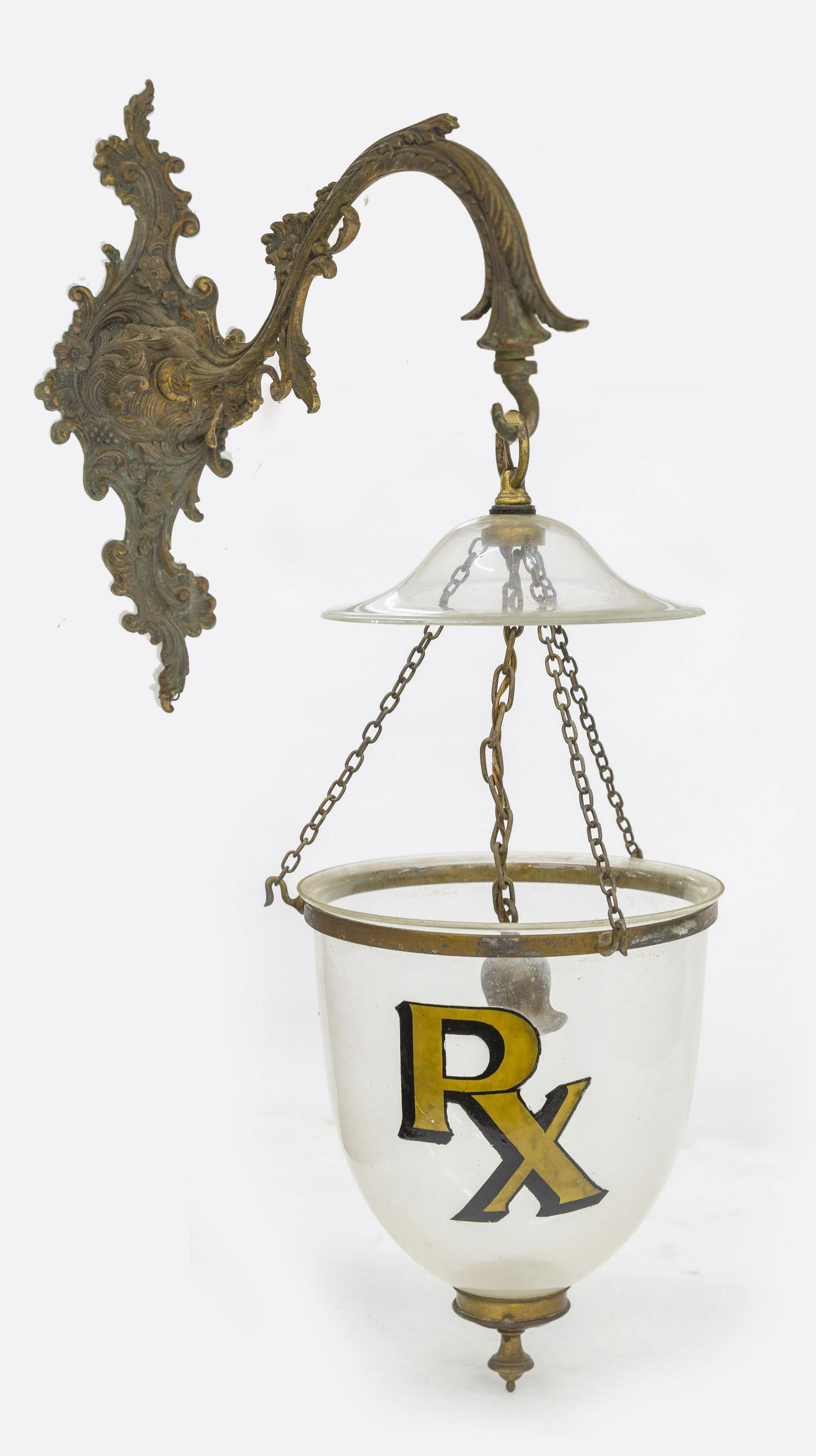 Early Blown Glass Drug Store Hanging Globe (1 of 8)