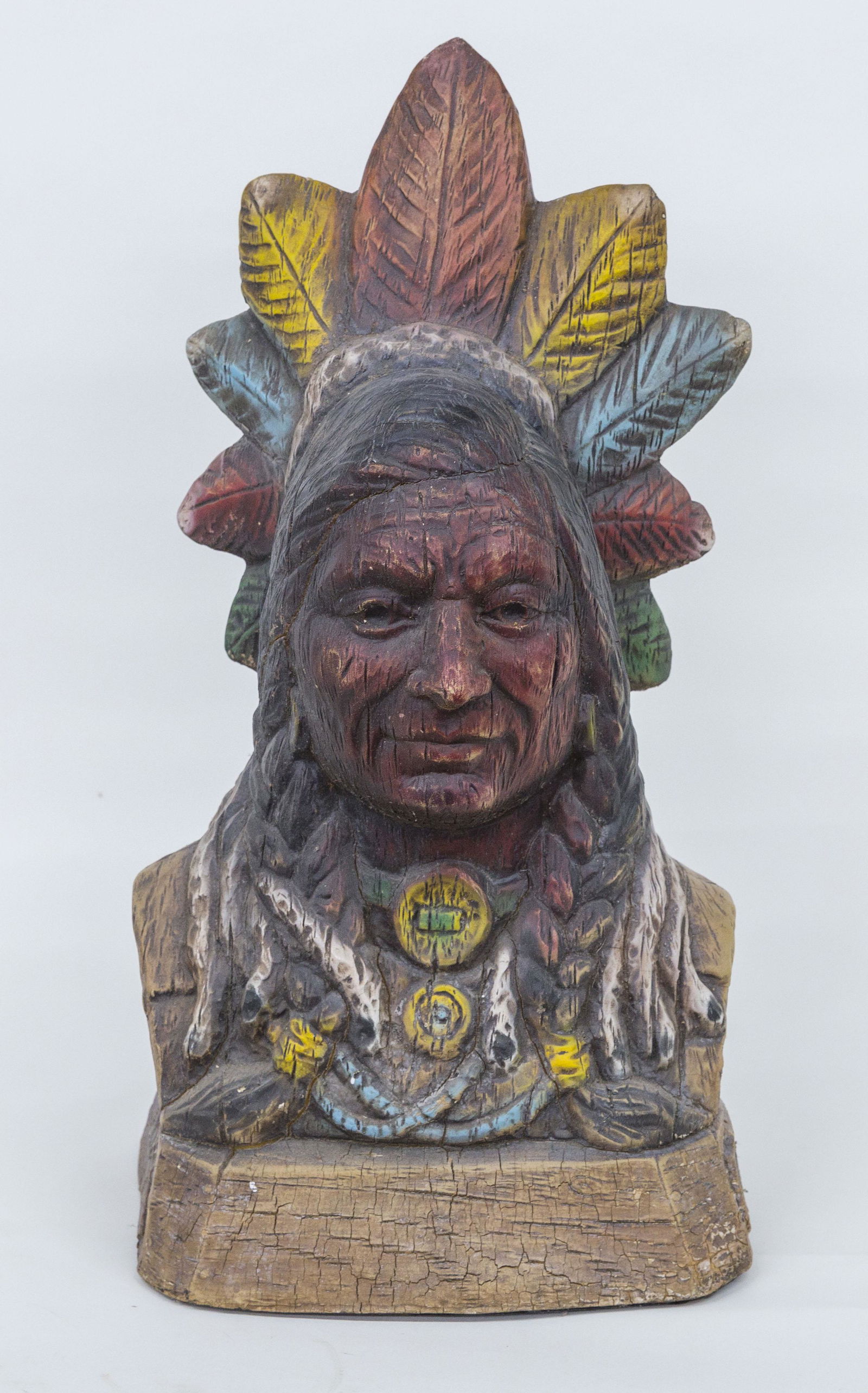 Counter Top Cigar Store Indian Bust (1 of 11)